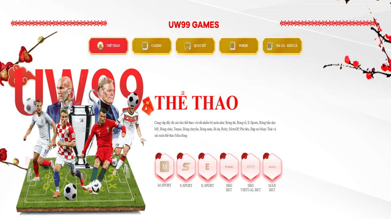 Hệ thống game nổi bật của Uw99 