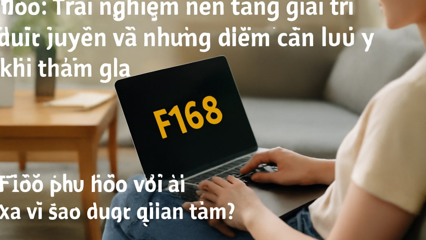 F168: Trải nghiệm nền tảng giải trí trực tuyến và những điểm cần lưu ý khi tham gia
