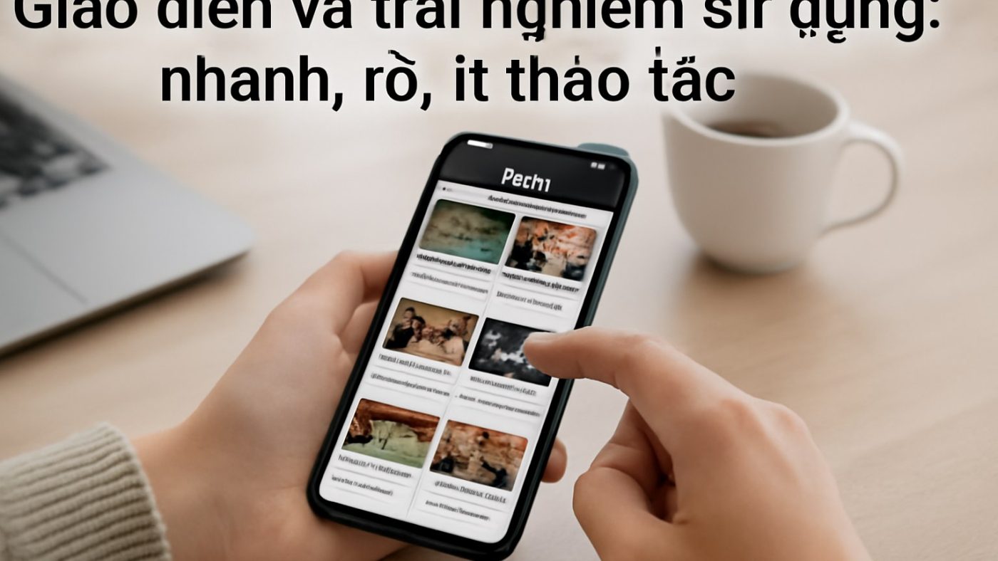 Giao diện và trải nghiệm sử dụng: nhanh, rõ, ít thao tác Minh họa: Giao diện và trải nghiệm sử dụng: nhanh, rõ, ít thao tác