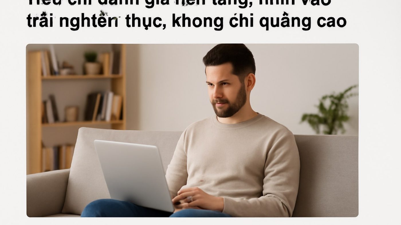 Tiêu chí đánh giá nền tảng: nhìn vào trải nghiệm thực, không chỉ quảng cáo Minh họa: Tiêu chí đánh giá nền tảng: nhìn vào trải nghiệm thực, không chỉ quảng cáo